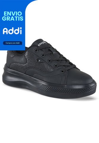 Tenis Urbanos Syntho Negro Para Mujer Croydon Croydon