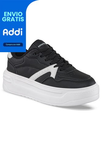 Tenis Urbanos Plitty Negro-Blanco Para Mujer Croydon Croydon