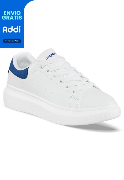 Zapatos Zatrena Blanco-Azul Para Mujer Croydon