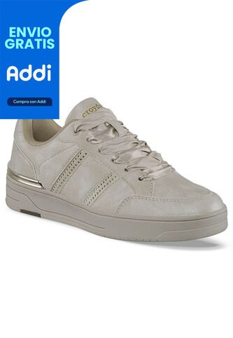 Tenis Urbanos Navira Beige Para Mujer Croydon Croydon