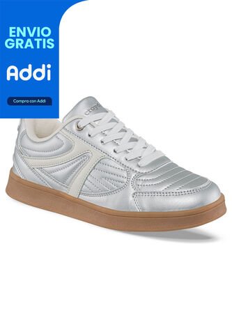 Tenis Urbanos Glyxar Plata Para Mujer Croydon Croydon