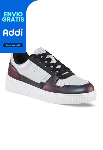 Tenis Urbanos Argenyx Blanco-Negro Para Mujer Croydon Croydon