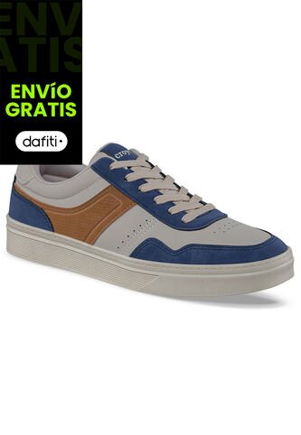 Tenis Casuales Hegol Beige-Azul Croydon Para Hombre Croydon