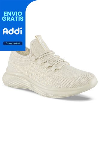 Tenis Running Trux Beige-Beige Para Mujer Croydon Croydon