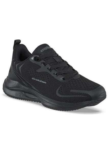 Tenis Running Ringy Negro-Negro Croydon Para Mujer