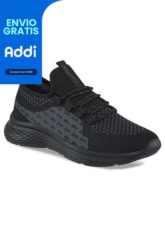Tenis Running Trux Negro-Negro Para Mujer Croydon Croydon