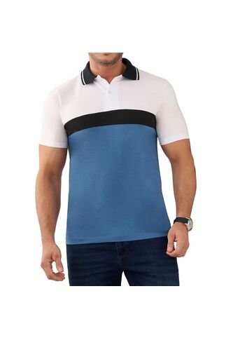 Camiseta Polo David Azul Claro Croydon Para Hombre Croydon