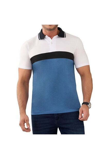 Camiseta Polo David Azul Claro Croydon Para Hombre