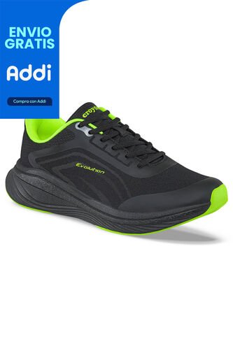 Tenis Running Velta Negro Para Hombre Croydon Croydon