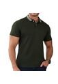 Camiseta Polo Pedro Verde Militar Croydon Para Hombre de Croydon