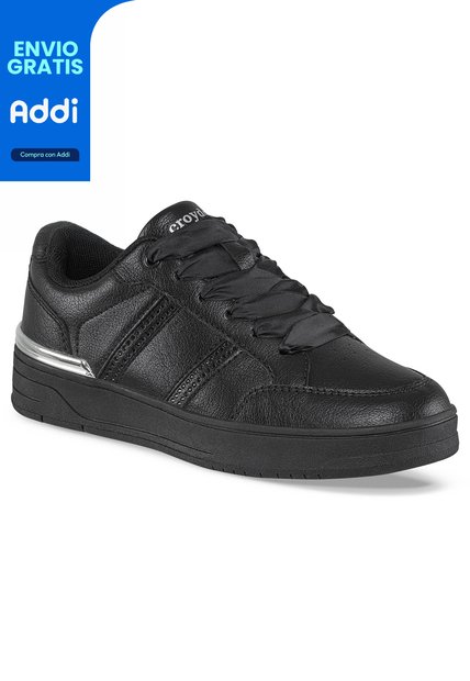 Tenis Urbanos Navira Negro Para Mujer Croydon