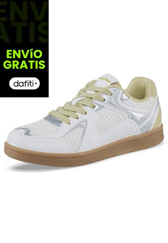 Tenis Urbanos Fidom Blanco-Plata Croydon Para Mujer Croydon