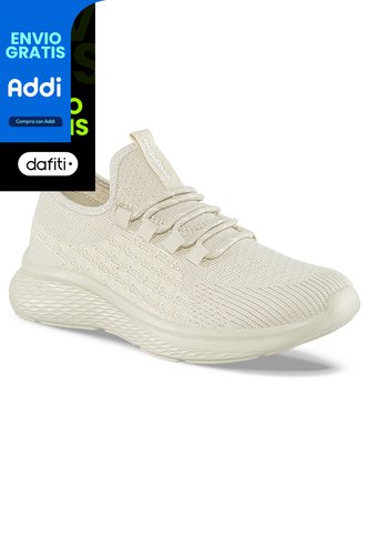 Tenis Running Trux Beige-Beige Para Mujer Croydon Croydon