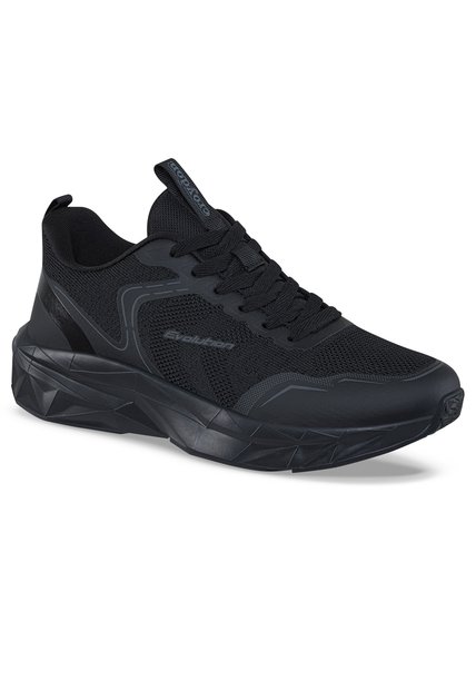 Tenis Running Zenox Negro-Negro Croydon Para Hombre