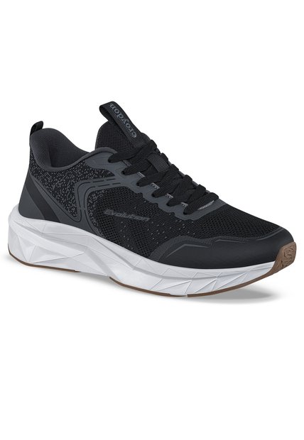 Tenis Running Zenox Negro-Gris Croydon Para Hombre