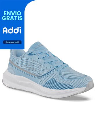 Tenis Running Lorlix Azul Claro Para Mujer Croydon Croydon