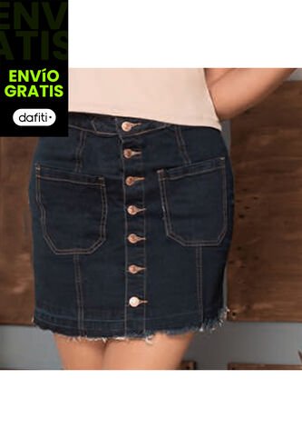 Falda Carry Azul Para Mujer Croydon Croydon