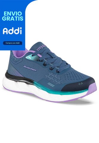 Tenis Running Kluk Azul Osc Para Mujer Croydon Croydon