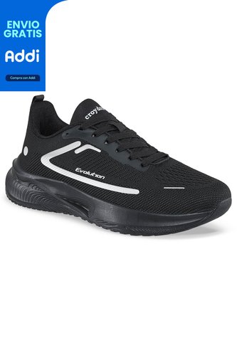 Tenis Running Bivix Negro-Negro Para Hombre Croydon Croydon