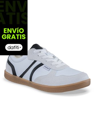 Tenis Urbanos Anteros Blanco-Negro Croydon Para Hombre Croydon