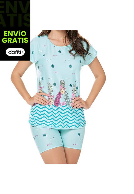 Pijama Set Karen Agua Para Mujer Croydon