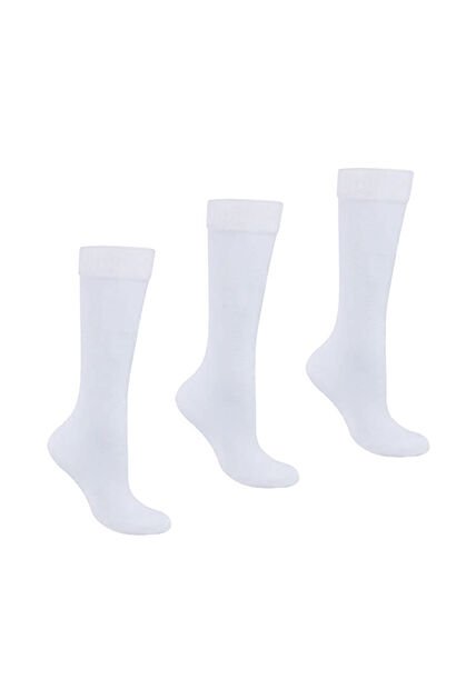 Medias Lisas Blanco Para Niño Y Niña Croydon