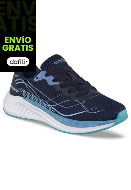 Tenis Running Zuni Azul Osc Croydon Para Niño