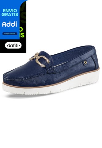 Mocasines Adelvina Azul Para Mujer Croydon Croydon