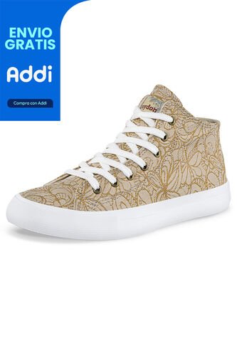 Botines Nasira Alto Beige Para Mujer Croydon Croydon