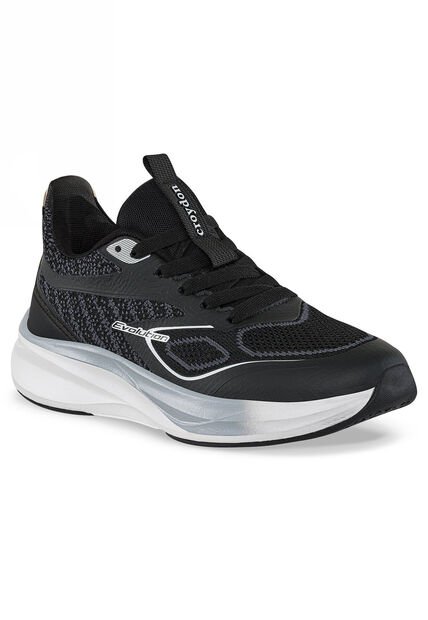 Tenis Running Naki Negro-Gris Croydon Para Mujer