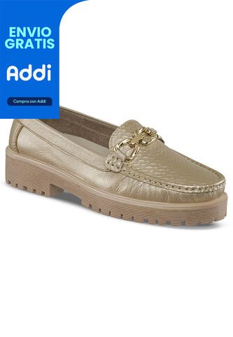 Mocasines Trina Oro Para Mujer Croydon Croydon