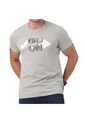 Camiseta Jeronimo Estampada Gris Croydon Para Hombre de Croydon