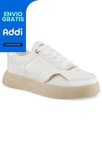 Tenis Margi Marfil Para Mujer Croydon Croydon