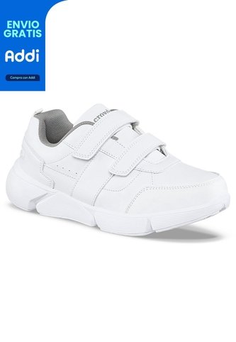 Tenis Colegio Hannir V Blanco-Gris Para Hombre Y Mujer Croydon Croydon
