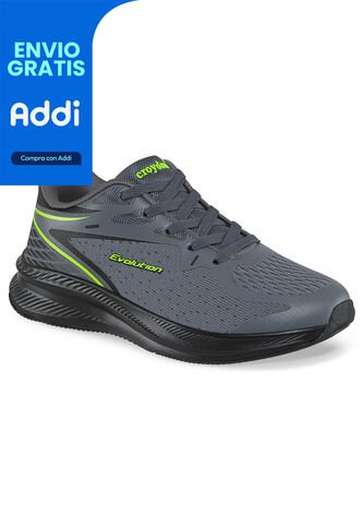 Tenis Running Zada Gris Osc Para Hombre Croydon Croydon