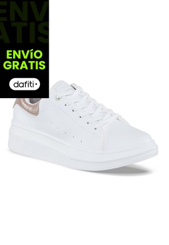 Tenis Urbanos Euforia Blanco-Beige Croydon Para Mujer Croydon