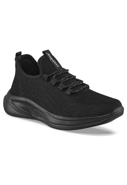 Tenis Running Snig Negro-Negro Para Mujer Croydon