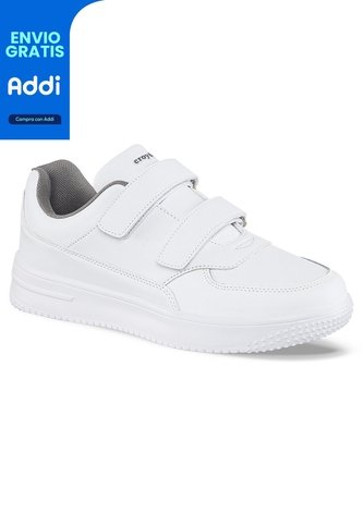 Tenis Colegio Shopir Pro V Blanco-Gris Para Hombre Y Mujer Croydon Croydon