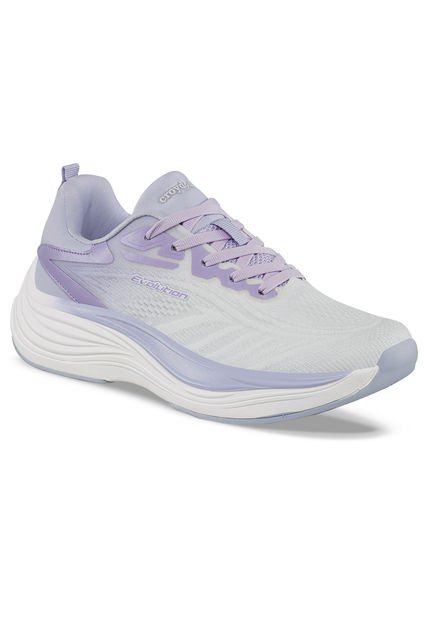 Tenis Running Marbu Blanco-Lila Croydon Para Mujer