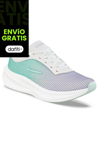 Tenis Running Vanel Mora-Azul Croydon Para Mujer Croydon