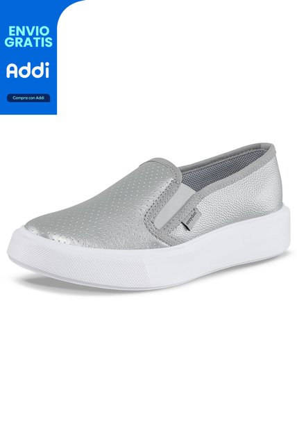 Tenis Faroo Plata Para Mujer Croydon