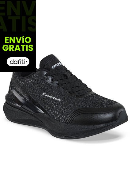 Tenis Running Jorica Negro-Negro Croydon Para Mujer