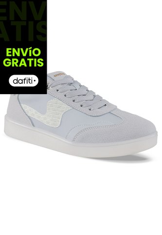 Tenis Urbanos Brendha Gris-Plata Croydon Para Mujer Croydon