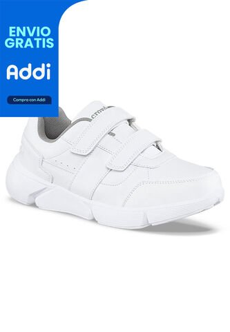 Tenis Colegio Hannir V Blanco-Gris Para Hombre Y Mujer Croydon Croydon