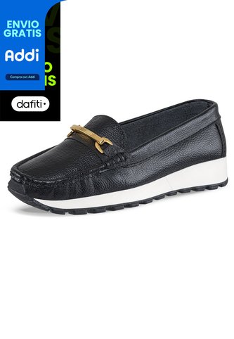 Mocasines Senaida Negro Para Mujer Croydon Croydon