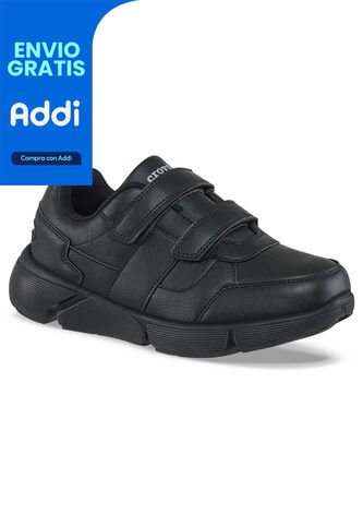Tenis Colegio Hannir V Negro-Negro Para Hombre Y Mujer Croydon Croydon