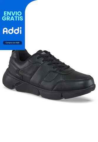 Tenis Colegio Hannir C Negro-Negro Para Hombre Y Mujer Croydon Croydon