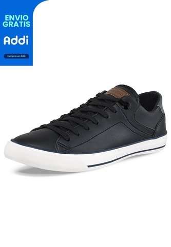Tenis Lonut Negro-Negro Para Hombre Croydon Croydon