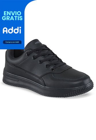 Tenis Colegio Shopir Pro C Negro-Gris Para Niño Y Niña Croydon Croydon