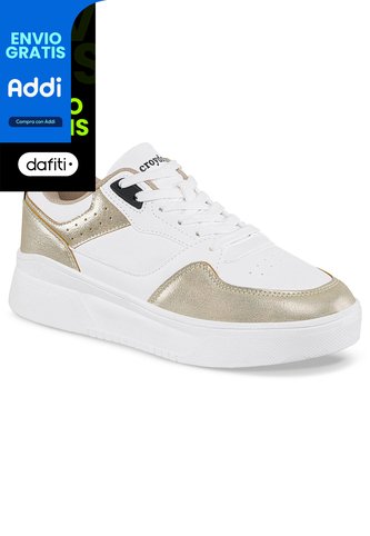 Zapatos Quasa Blanco-Oro Para Mujer Croydon Croydon